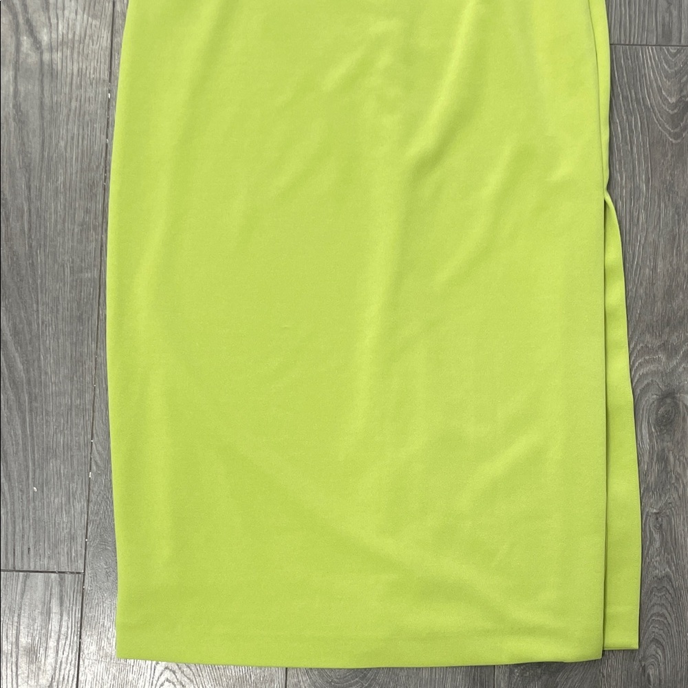 RW & CO Elegant Lime Green Dress SIZE 6 - Picture 7 of 15